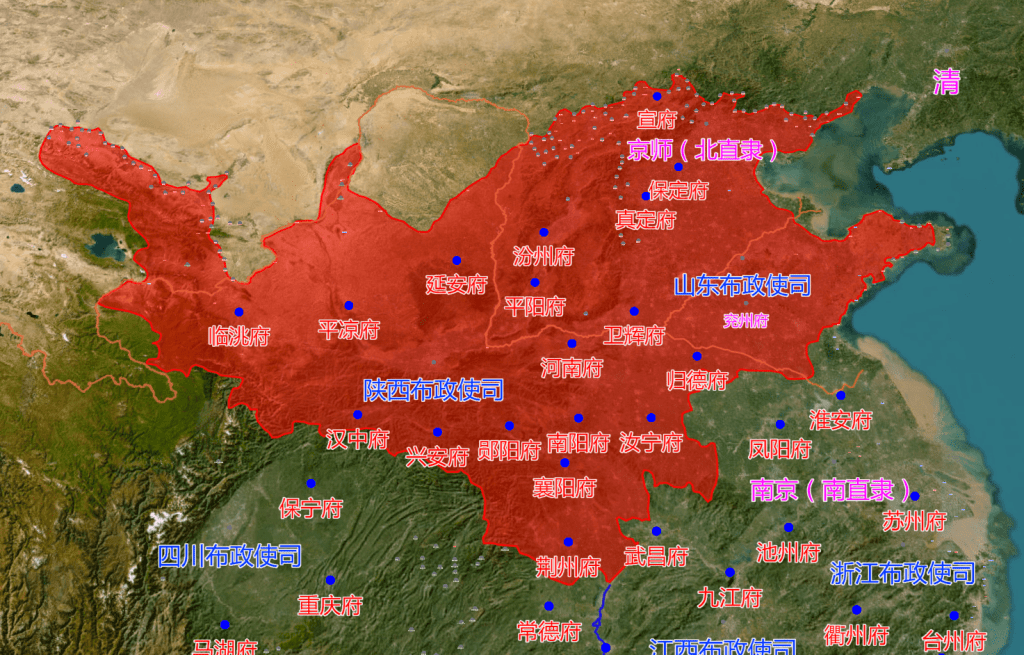 大顺政权疆域