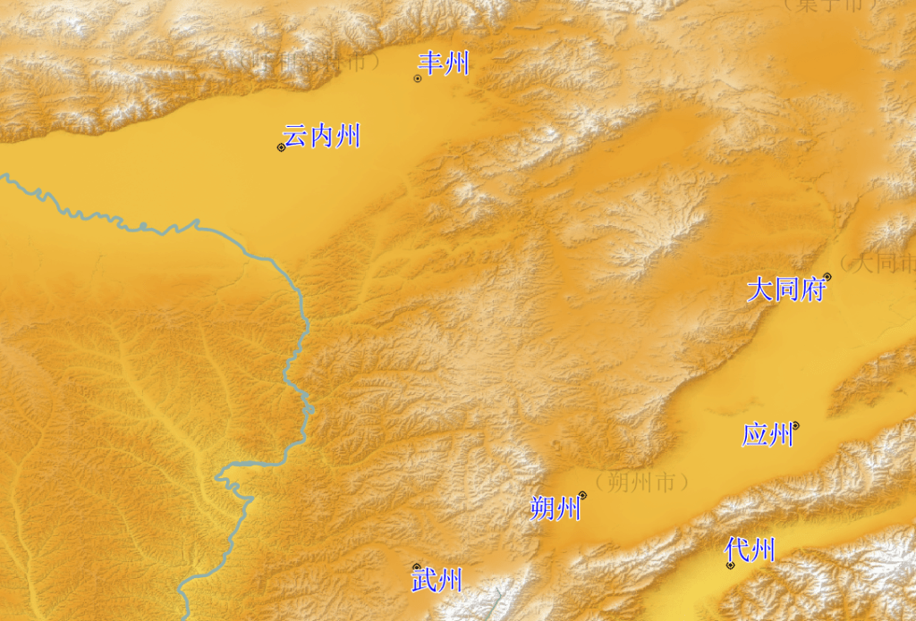 元代丰州、云内州
